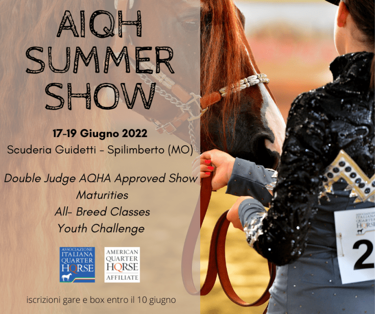 AIQH SUMMER SHOW – 17,18,19 GIUGNO 2022