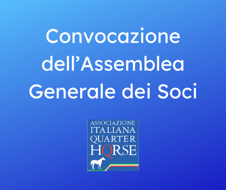 Convocazione dell’Assemblea Generale dei Soci