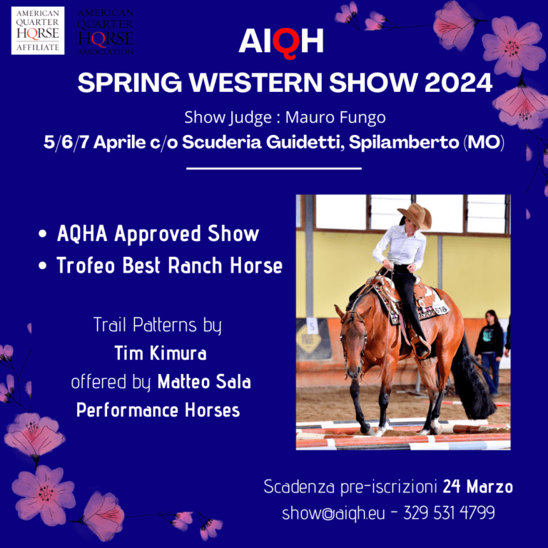 AIQH SPRING WESTERN SHOW 5-7 APRILE 2024
