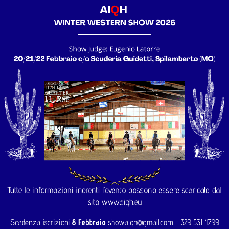 Aiqh Winter Western Show Results